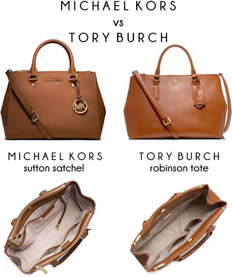 michael kors vs tory burch bag|difference between Tory Burch and Kors.